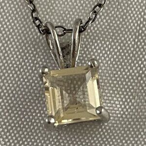 CAA Citrine and Sterling Necklace